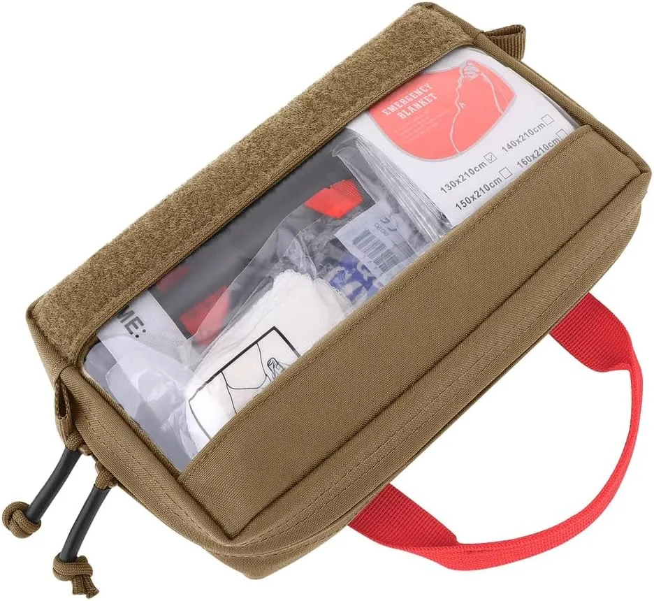 KRYDEX Clear Top Insert Bag with Hook Panel Tactical Packing Cube Travel Organizer Bag (Small -CB)