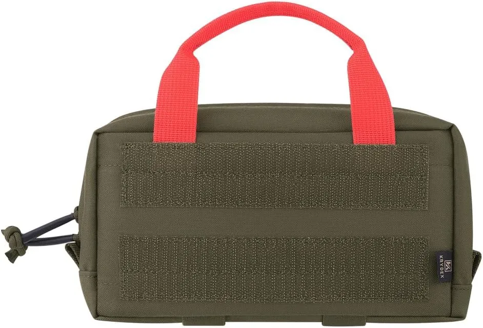 KRYDEX Clear Top Insert Bag with Hook Panel Tactical Packing Cube Travel Organizer Bag (Small -RG)