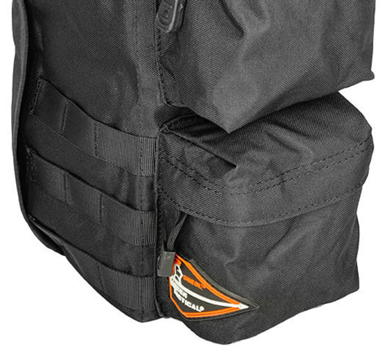 Lancer Tactical 1000D Nylon 'Go Pack' Backpack, Black | Durable Tactical Backpack for EDC & Outdoor Use