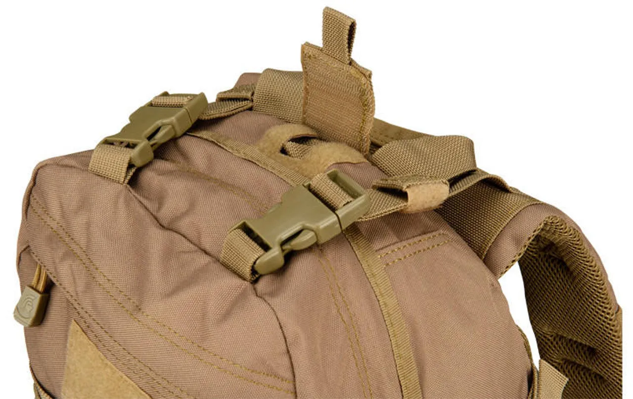 Lancer Tactical 600D Nylon EDC Fast Molle Backpack Khaki - Tactical and Durable Everyday Carry Backpack