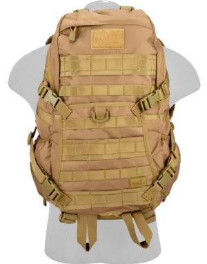 Lancer Tactical 600D Nylon EDC Fast Molle Backpack Khaki - Tactical and Durable Everyday Carry Backpack