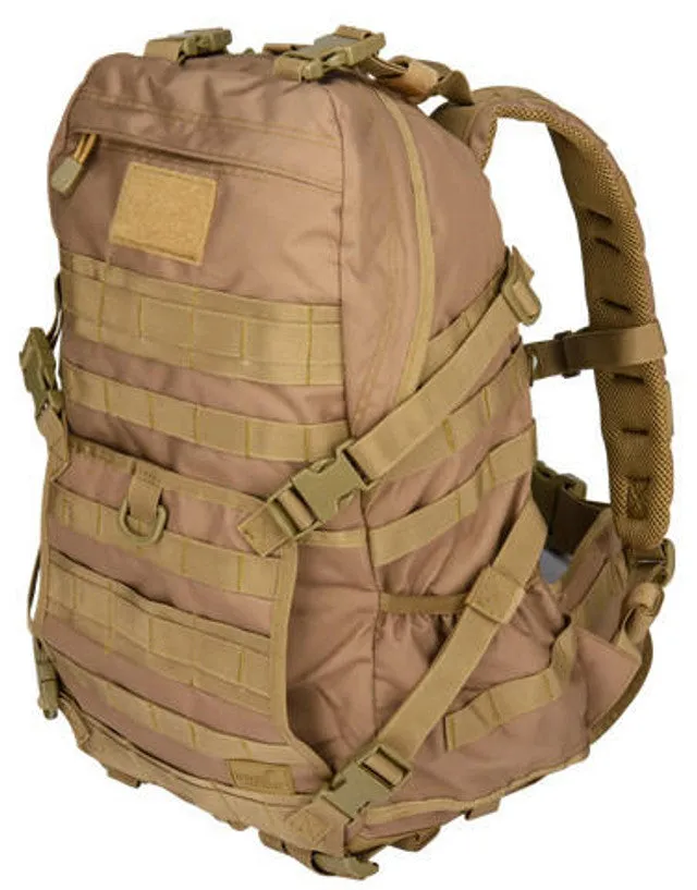 Lancer Tactical 600D Nylon EDC Fast Molle Backpack Khaki - Tactical and Durable Everyday Carry Backpack