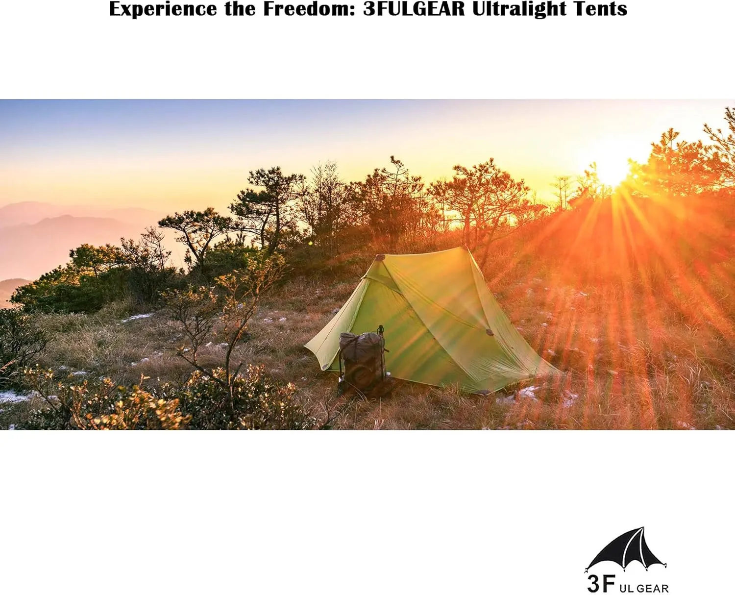 lanshan 2 Tent 2 Person Oudoor Ultralight Camping Tent 3 Season Professional 15D Silnylon Rodless Tent 4 Season