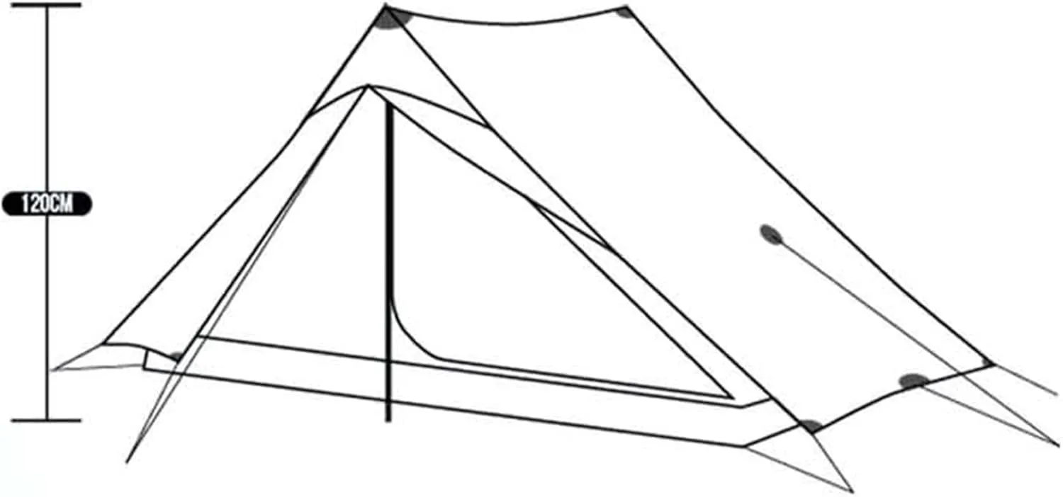 lanshan 2 Tent 2 Person Oudoor Ultralight Camping Tent 3 Season Professional 15D Silnylon Rodless Tent 4 Season