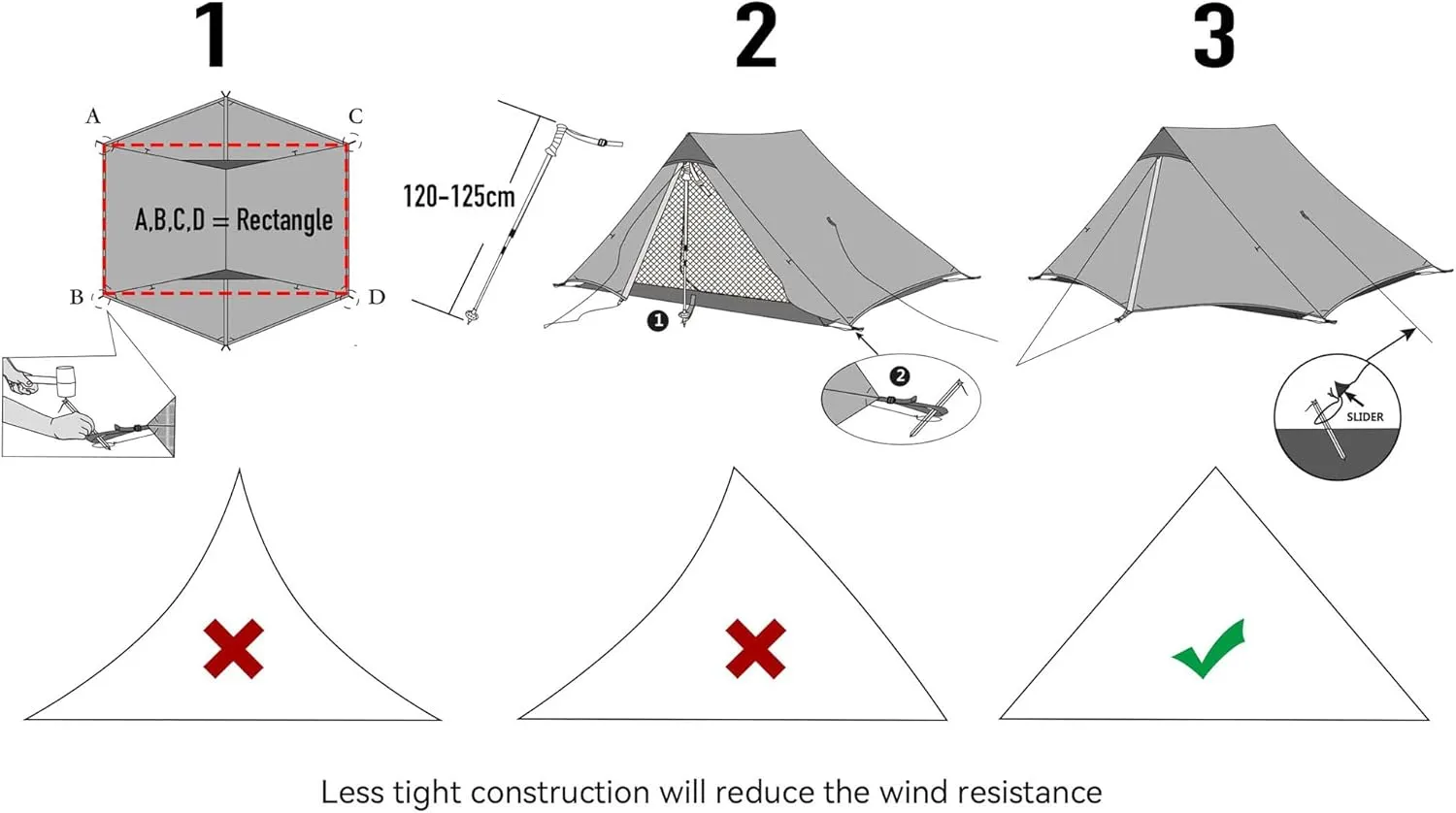 lanshan 2 Tent 2 Person Oudoor Ultralight Camping Tent 3 Season Professional 15D Silnylon Rodless Tent 4 Season