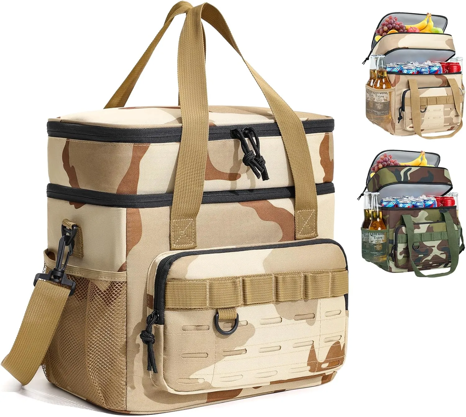 Large Cooler Backpack, Insulated Leak Proof Waterproof Travel Bag, Portable Lightweight Beach Camping Lunch Backpack for Men and Women