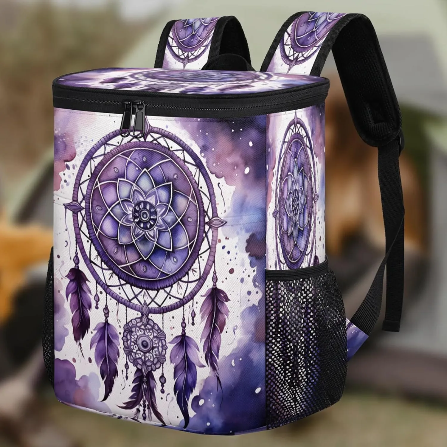 Large Insulated Cooler Backpack, Leak Proof Backpack 30 Cans, Cooler Bag for 12h Hot/Cold Retention