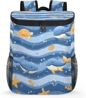 Large Insulated Cooler Backpack, Leak Proof Backpack 30 Cans, Cooler Bag for 12h Hot/Cold Retention