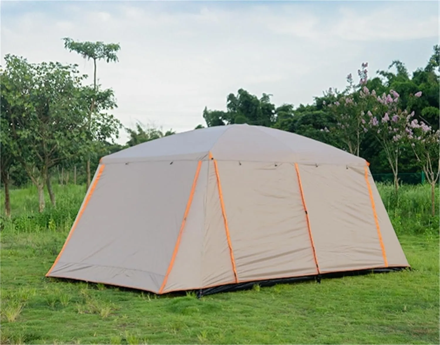 Large Outdoor Folding Portable Two-Room Camping Tent Thickened Rainproof Windproof Waterproof Camping