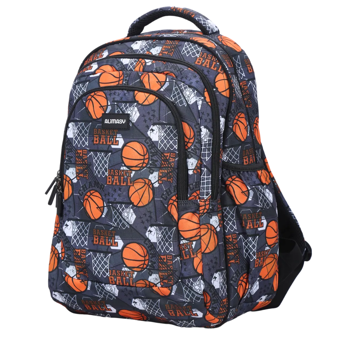Large School Backpack - Basketball
