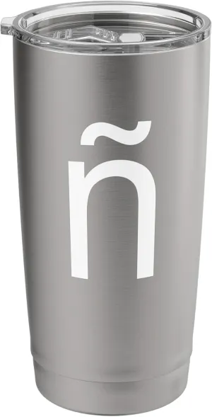 Latin Small Letter N with Tilde Stainless Steel Insulated Tumbler