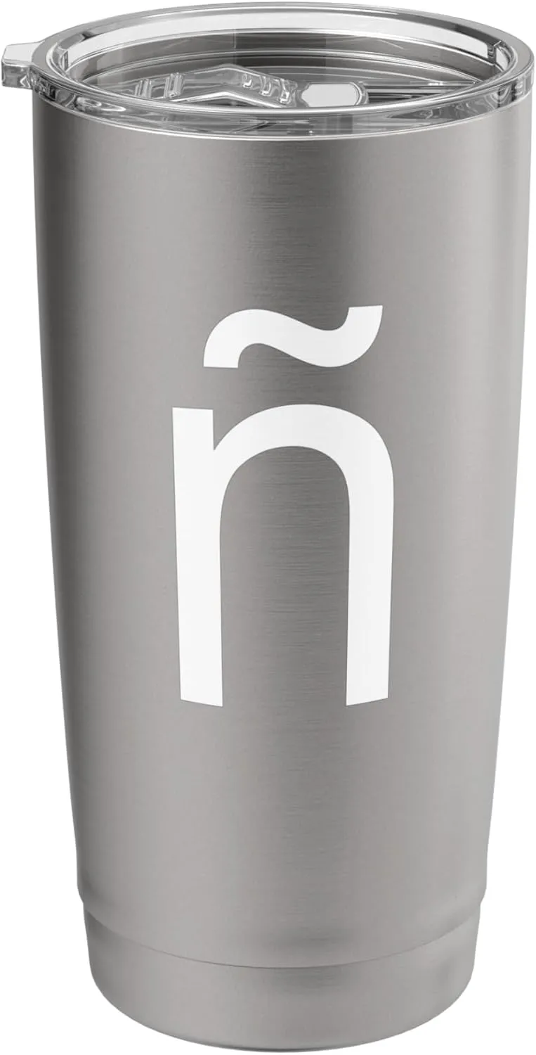 Latin Small Letter N with Tilde Stainless Steel Insulated Tumbler