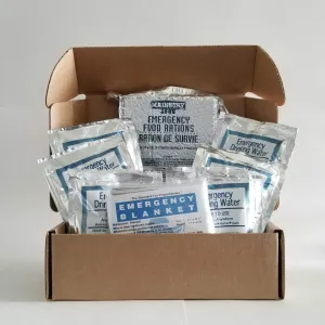 LaunchPro Emergency Food, Water & Thermal Blanket, Good for 1 Person up to 3 Days (72 Hours), add to Emergency or Survival Kit