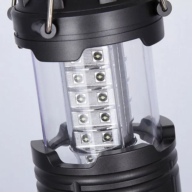 LED Light Camping Lanterns & Tent Lights Waterproof LED LED Emitters Portable Waterproof Travel Size Durable Camping / Hiking / Caving Everyday Use Hunting Black Grey