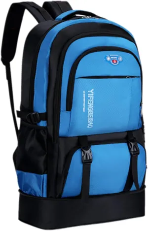 LELEBEAR Expandable Multifunctional Large-Capacity Oxford Backpack, Travel Backpack For Mountaineering, Waterproof Hiking Backpack (Blue)