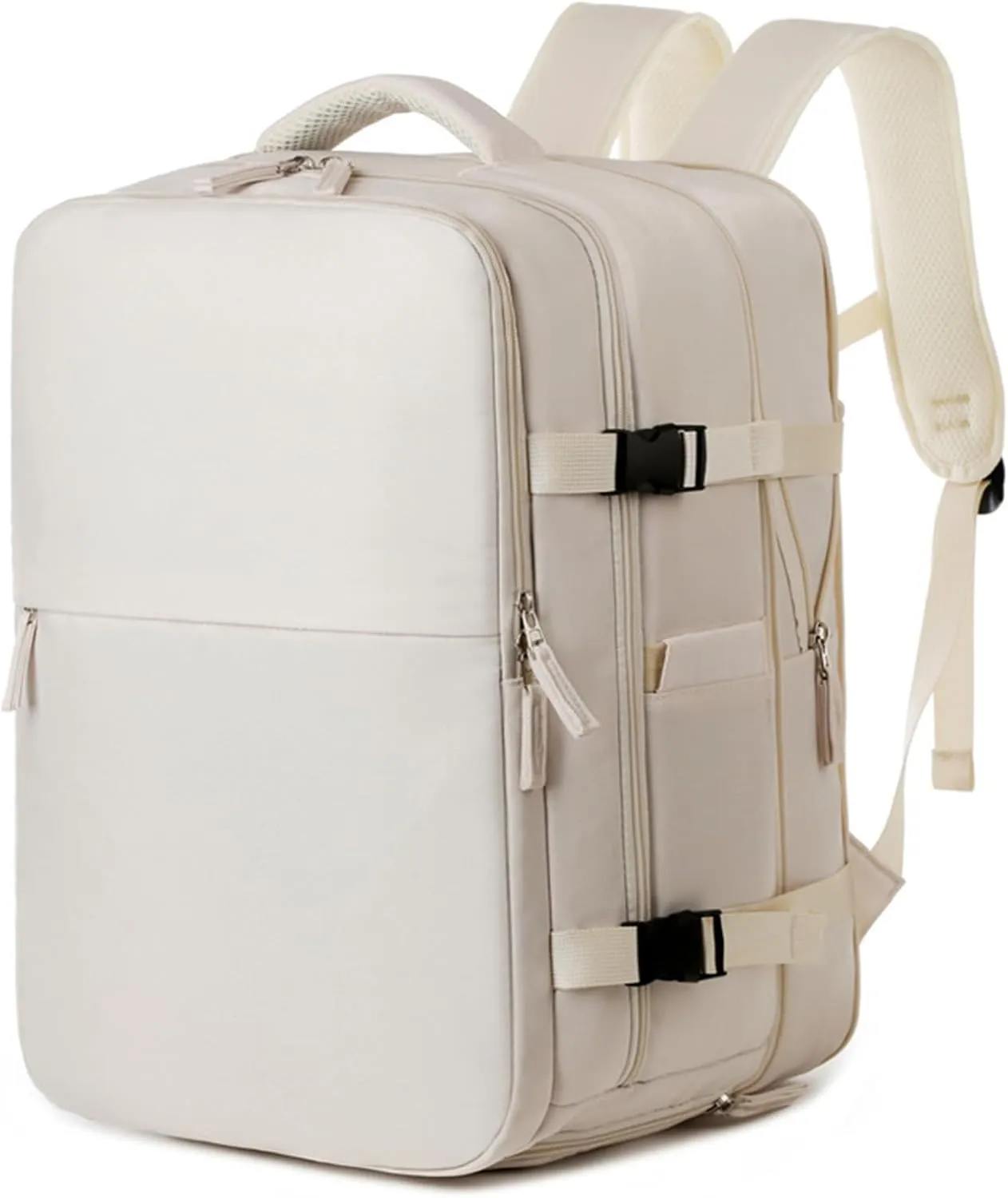 Levettevac Backpack, Large Capacity Bag, Backpack for Adults, Independent Compartment (White)