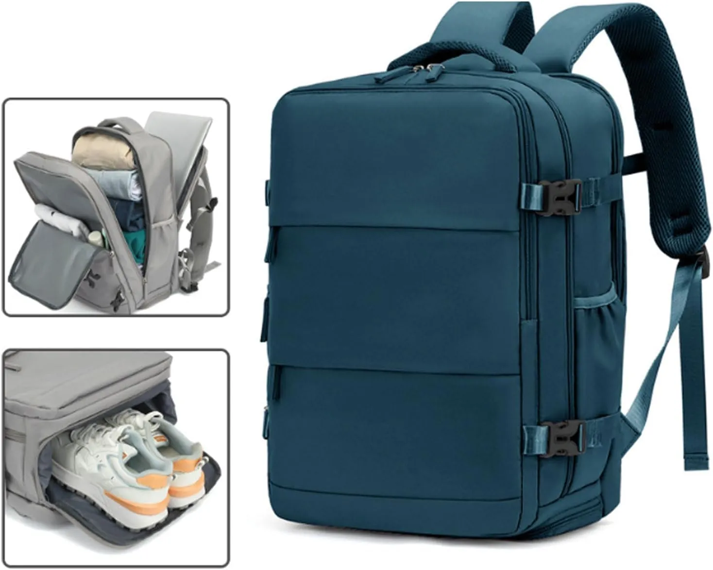 Levettevac Backpack, Large Capacity Bag, Backpack for Adults, Independent Compartment (White)