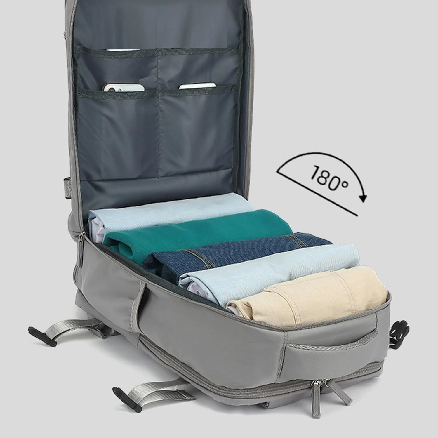 Levettevac Backpack, Large Capacity Bag, Backpack for Adults, Independent Compartment (White)