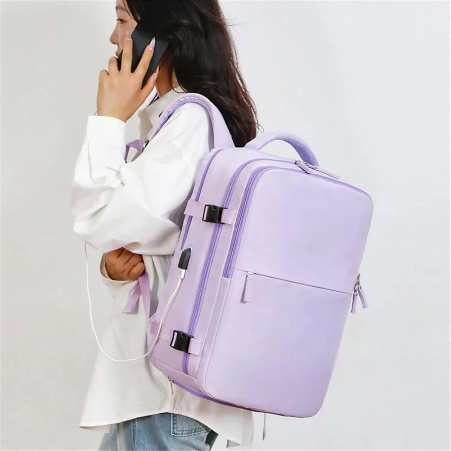 Levettevac Mochila, Levettevac Backpack, Levettebag Backpack, Levette Bag, Separate Compartment (Grey)