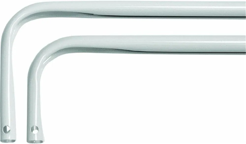 Levolor 13286 Heavy Duty Double Curtain Rod Width, 46-to-84-Inch, White