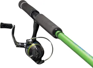 Lew's Crappie Thunder Spinning Reel and Fishing Rod Combo, 2-Piece IM6 Graphite Blank, Size 75 Reel, Right or Left-Hand Retrieve, Crappie Thunder Green
