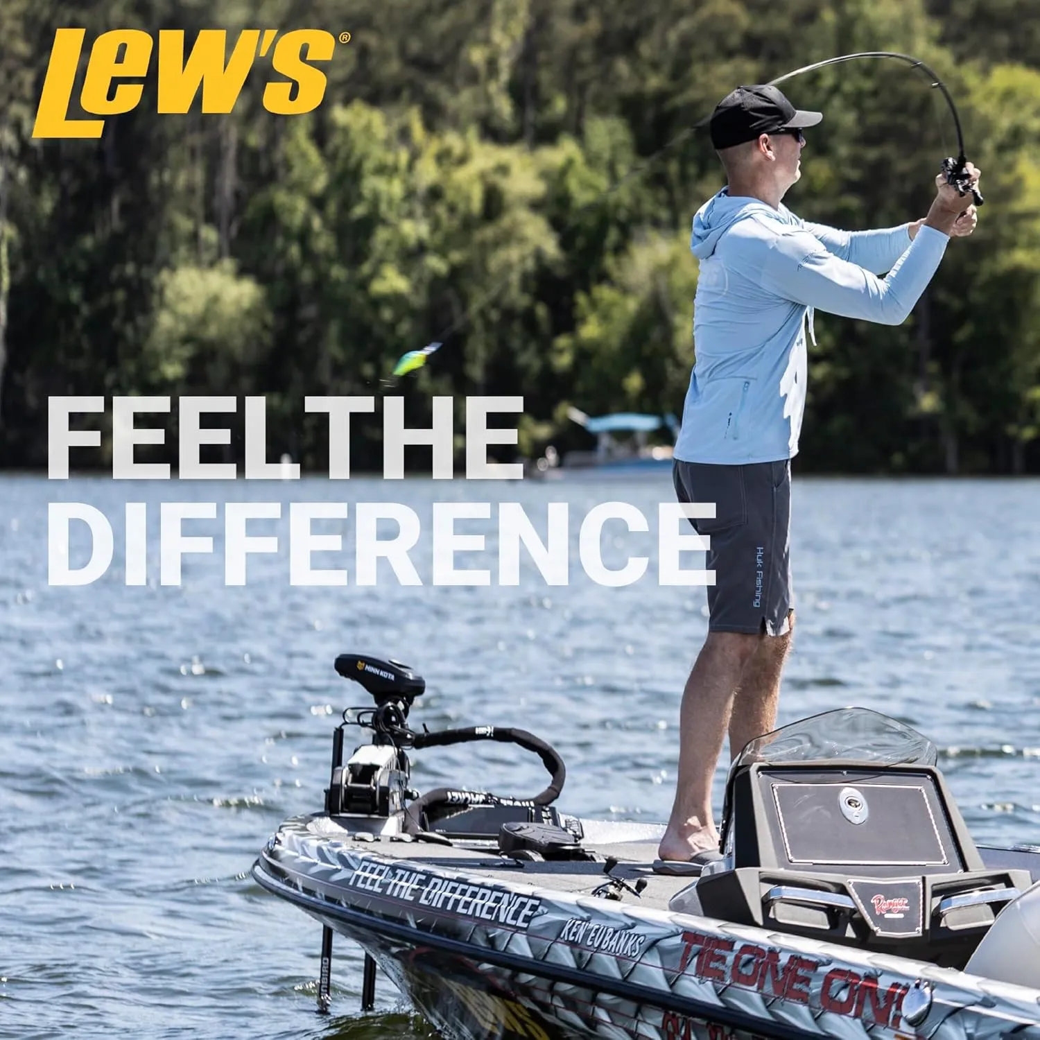 Lew’s Custom Lite Casting Fishing Rod, HM85 Graphite Rod, Stainless Steel Guides with Titanium Oxide Inserts, Split-Grip Handle, Black