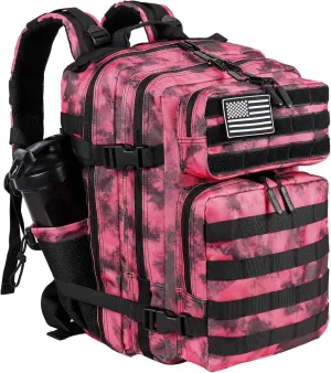 LHI Tactical Military Backpack for Men and Women 25L/35L Army Assault Pack Bag Small Rucksack with Bottle Holder
