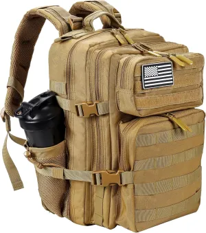 LHI Tactical Military Backpack for Men and Women 25L/35L Army Assault Pack Bag Small Rucksack with Bottle Holder