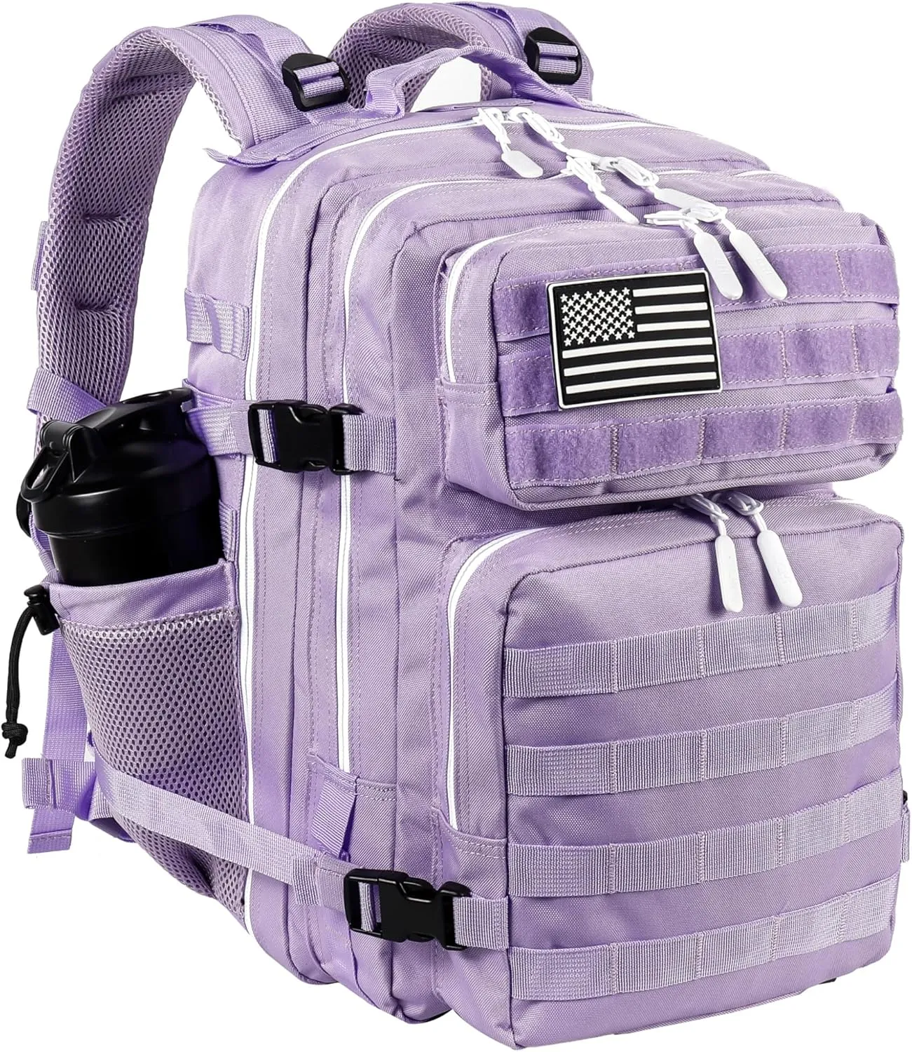 LHI Tactical Military Backpack for Men and Women 25L/35L Army Assault Pack Bag Small Rucksack with Bottle Holder