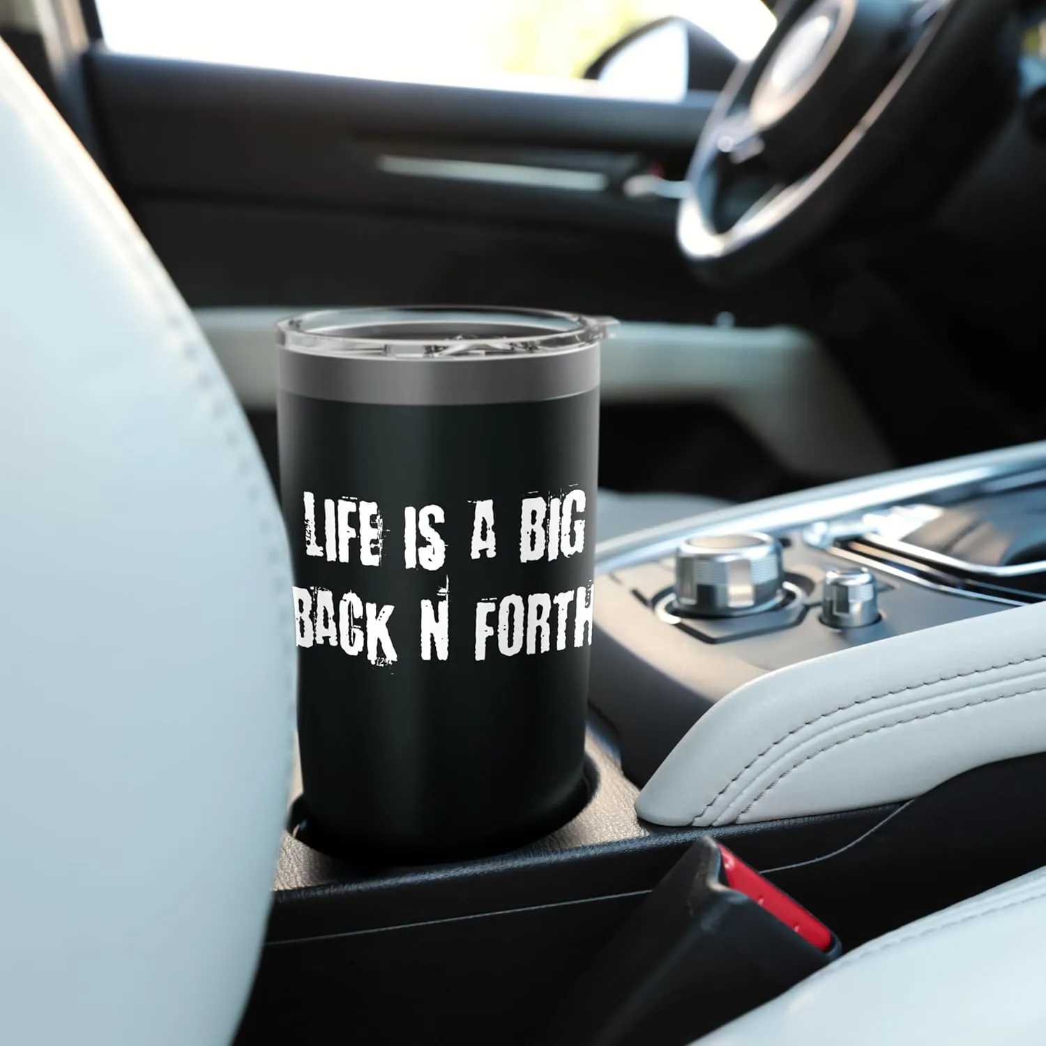 Life is a Big Back N Forth Stainless Steel Insulated Tumbler