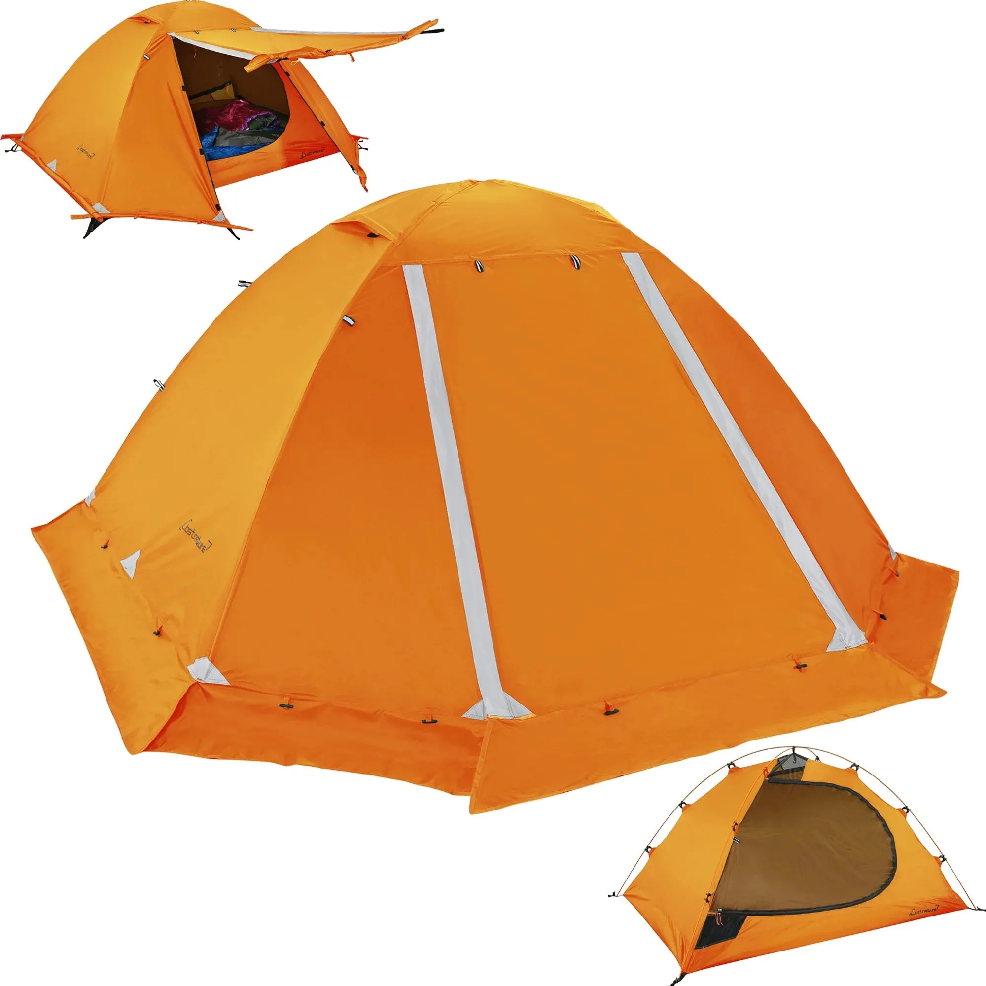 Lightweight 2-Person Backpacking Tent - Includes Convenient Carry Bag