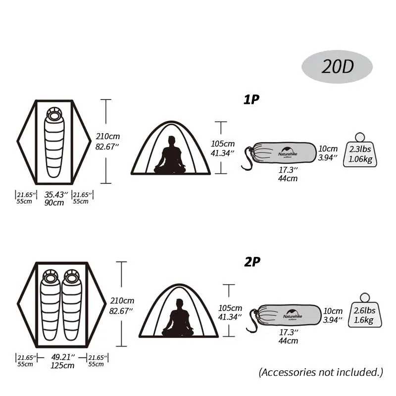 Lightweight outdoor tent camping tent free standing hiking dome tent with footprint