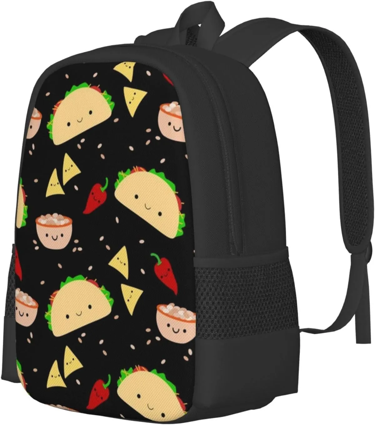 Lightweight Polyester Backpack for Taco Party Travel Hiking Bag & Day Pack - Large Capacity Multipurpose Anti-Theft Shoulder Bag for College Men Women