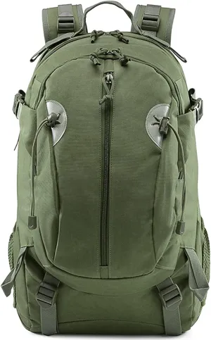 LIMHOO Tactical Motorcycle Backpack For Men Military 30L EDC Travel Hiking Rucksack Bug Out Bag Assault Pack (Army Green)