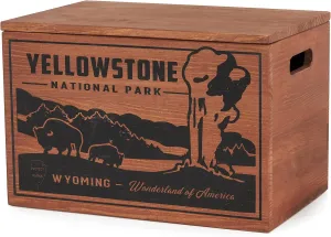Limited Edition Protect The Parks Series All Natural Fatwood Fire Starter Sticks, 13 Pound Wooden Crate, Yellowstone