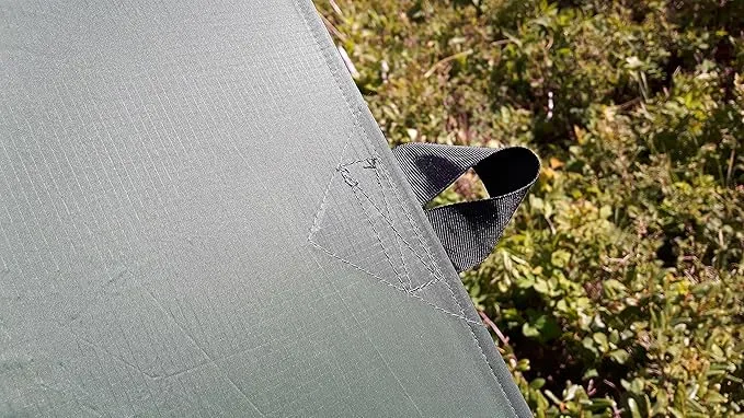 LiteOutdoors Silnylon Tarp - 11.6 Oz. - Ultralight Backpacking Tarp or Hammock Tarp (Grey, 8' x 10')