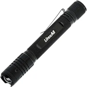 LitezAll 280 Lumen Tactical Flashlight, Compact LED Pocket Flashlight for Everyday Carry, Battery Powered EDC Light for Work, Outdoor, Emergency, and Home Use – Easy Operation