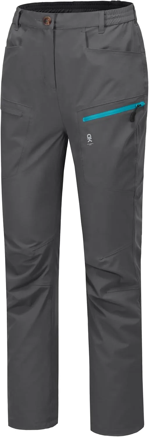 Little Donkey Andy Women's Waterproof Rain Pants Lightweight Breathable Rainproof Pants for Outdoor Hiking Golf