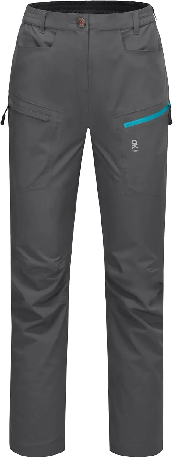 Little Donkey Andy Women's Waterproof Rain Pants Lightweight Breathable Rainproof Pants for Outdoor Hiking Golf