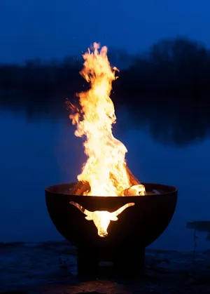 Longhorn 36"-FPA-MLS120-NG-AWEIS Fire Pit NG, Metal