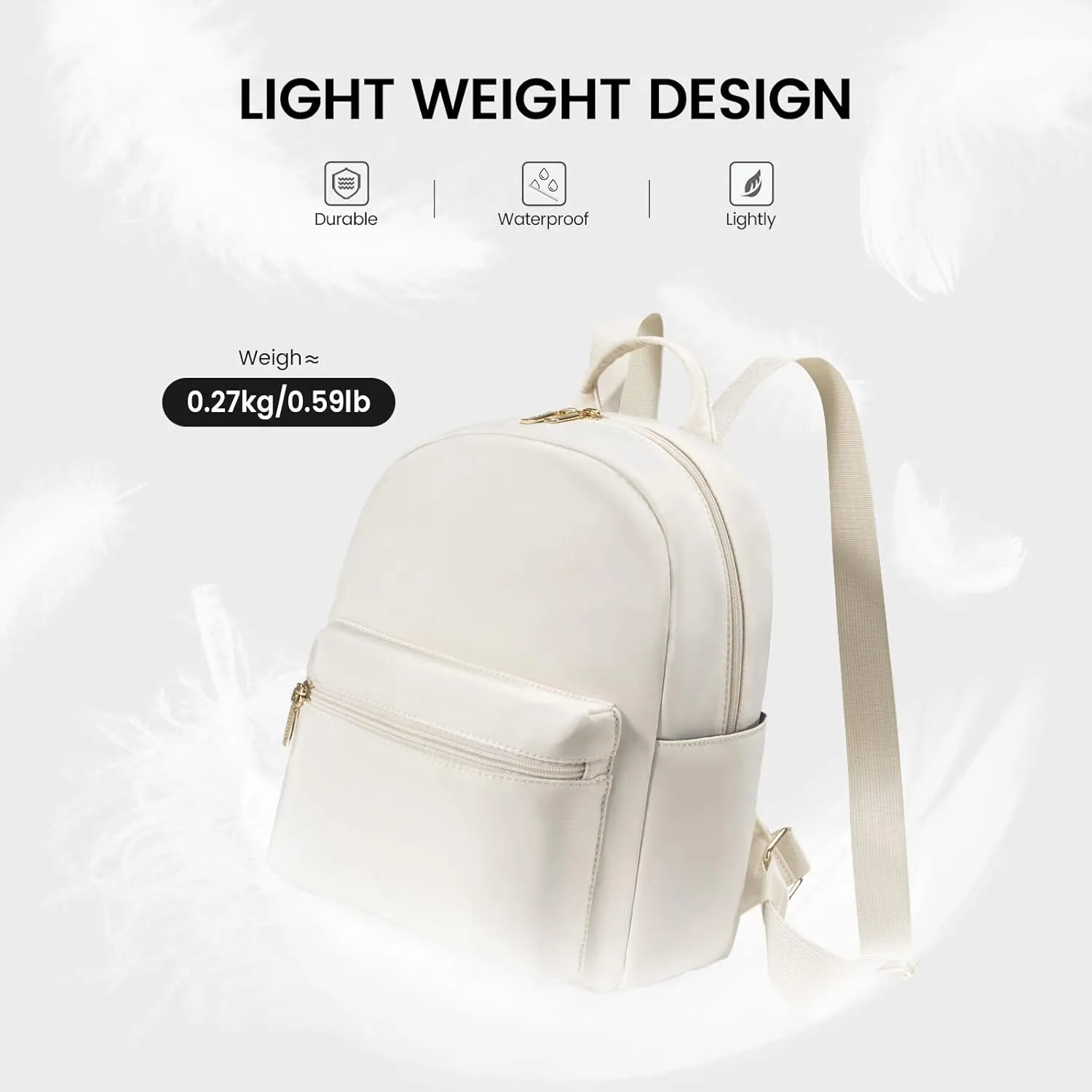 LOVEVOOK Mini Backpack for Women Light Weight Small Waterproof Backpack Purses Daily Backpack…