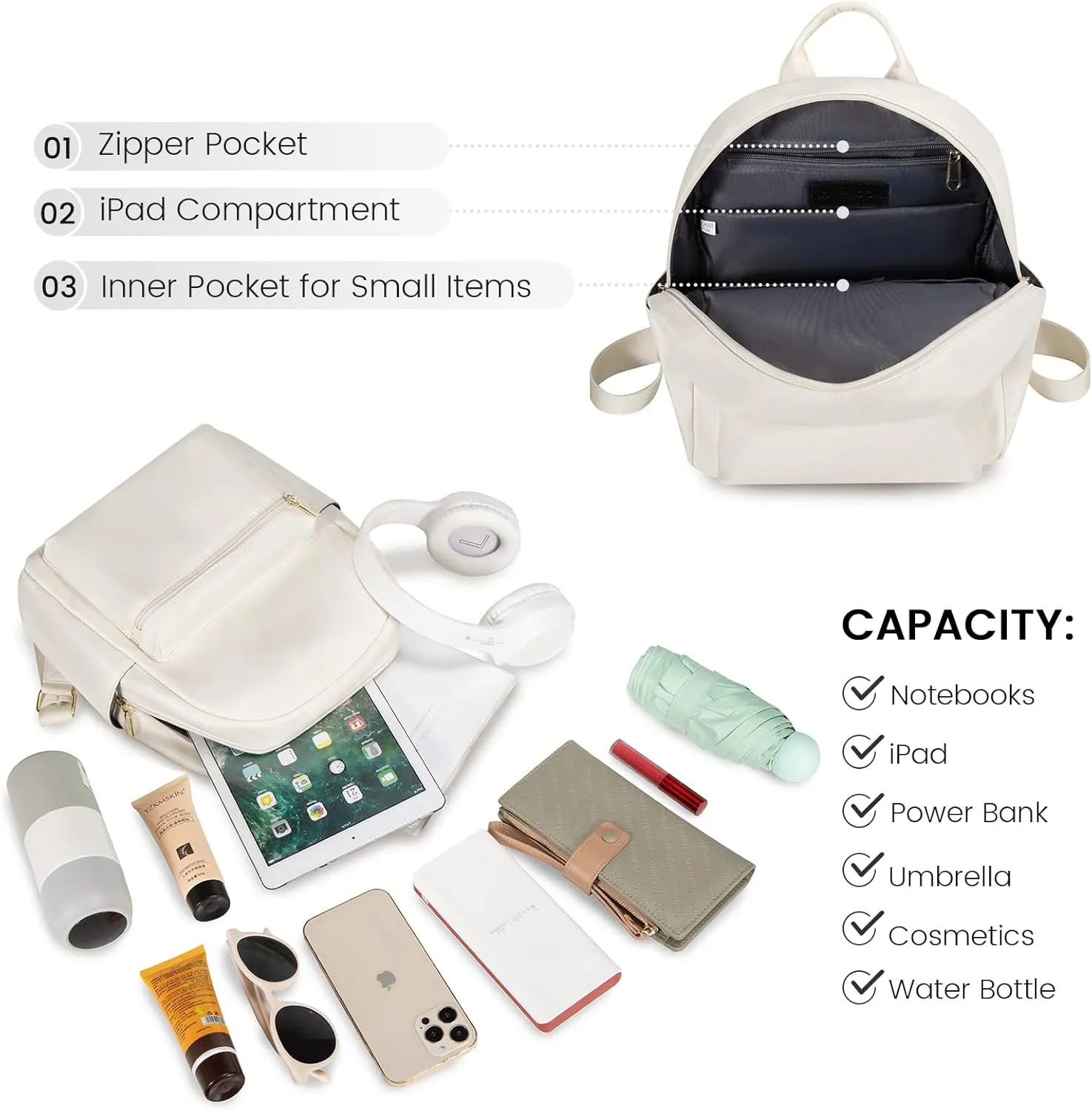 LOVEVOOK Mini Backpack for Women Light Weight Small Waterproof Backpack Purses Daily Backpack…