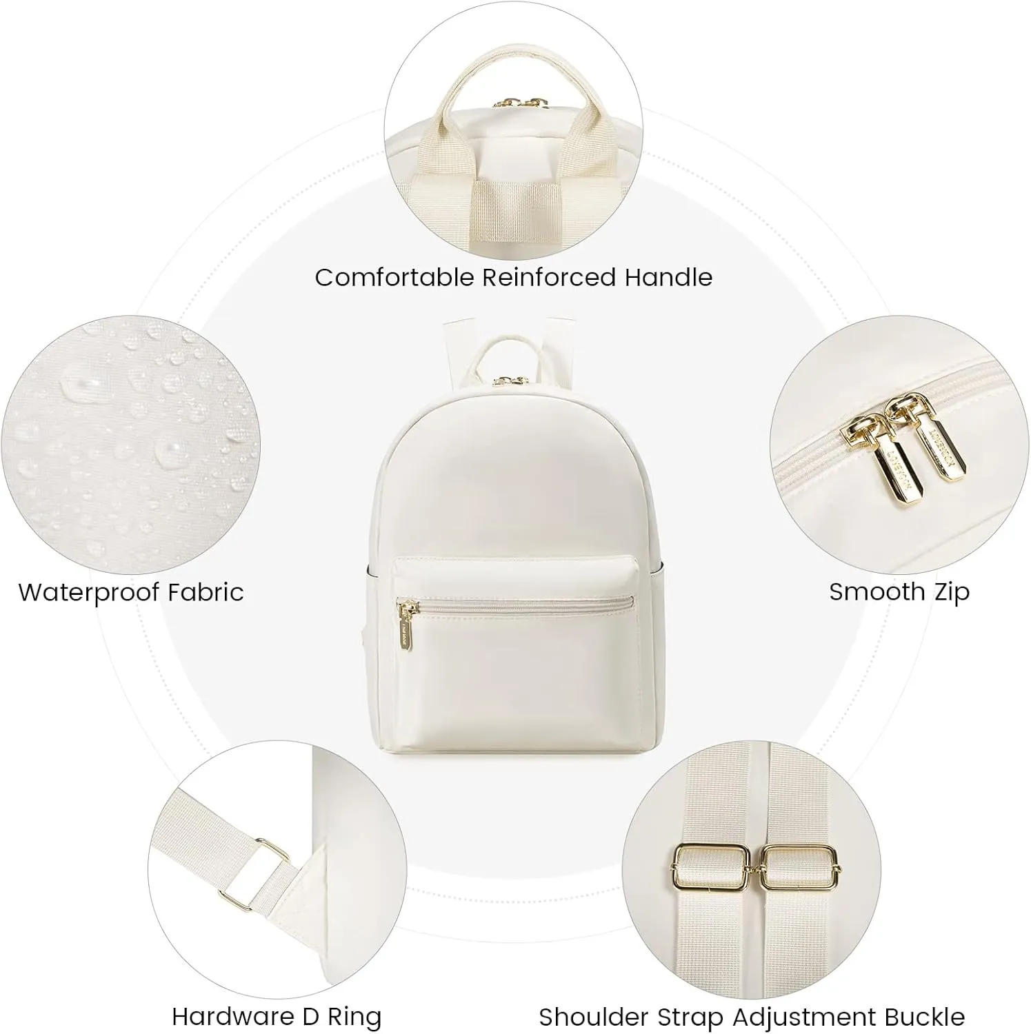 LOVEVOOK Mini Backpack for Women Light Weight Small Waterproof Backpack Purses Daily Backpack…