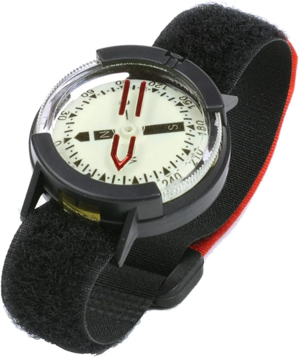 Luminous Diving Compass Wrist Watch – Waterproof, High-Precision, Adjustable Strap for Outdoor and Underwater Navigation
