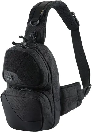 M-Tac Elite Buckler Hexagon Bag - CCW Tactical Concealed Carry Chest Pack - EDC Crossbody Sling Bag Men