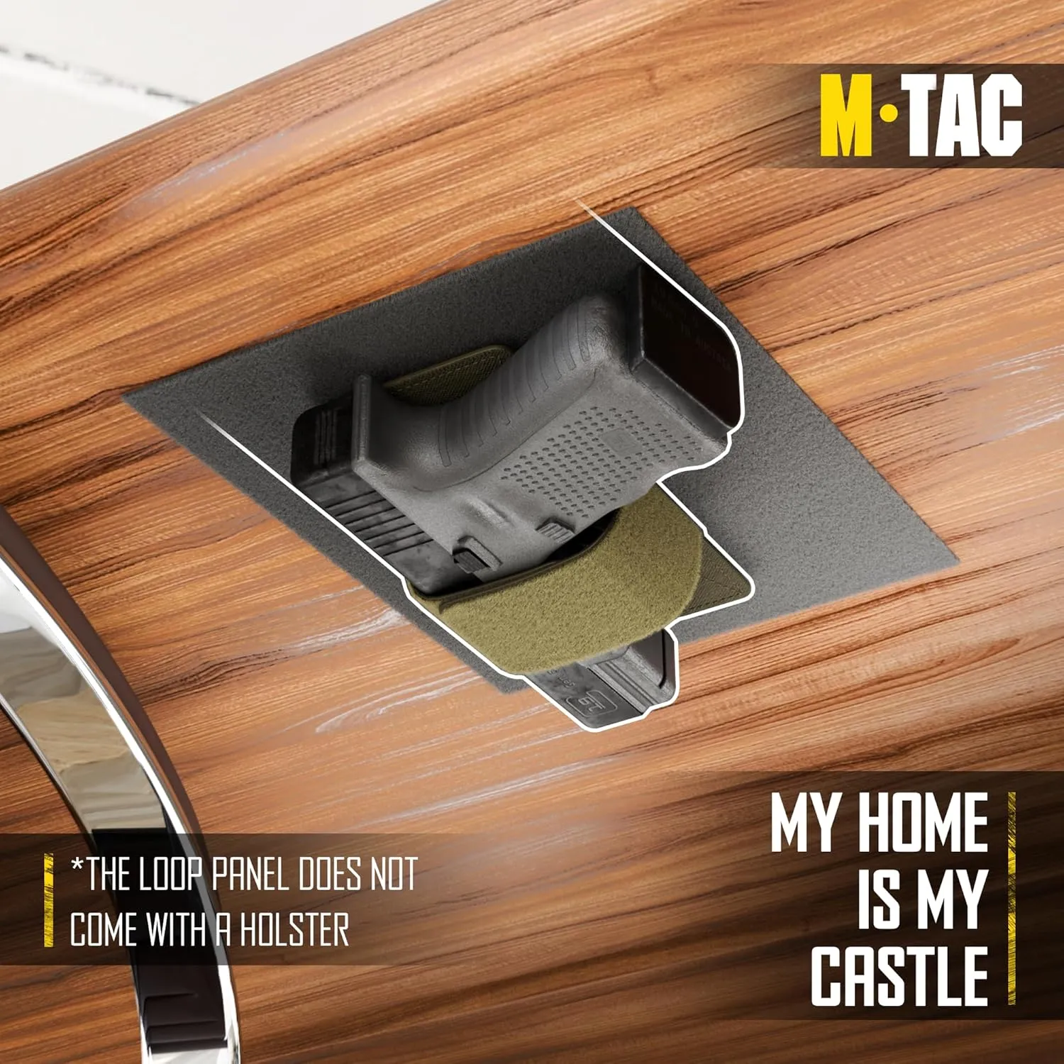 M-Tac Gun Holster for Concealed Carry - CCW Concealed Carry Holster for Men and Women - Cordura Pistol Holster for Fanny, Backpack, Vest