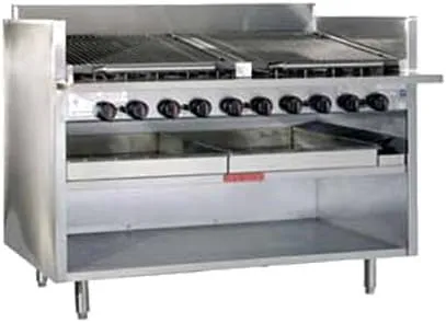 Magikitch'n Radiant Charbroiler floor 36" - FM-RMB-636CR