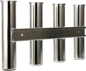 Manifish-Made 3 Rod Fishing Rod Holder for Boat, Stainless Steel Wall Mounted 3 Rod Rack, Side Mounted Fishing Pole Holders (4)