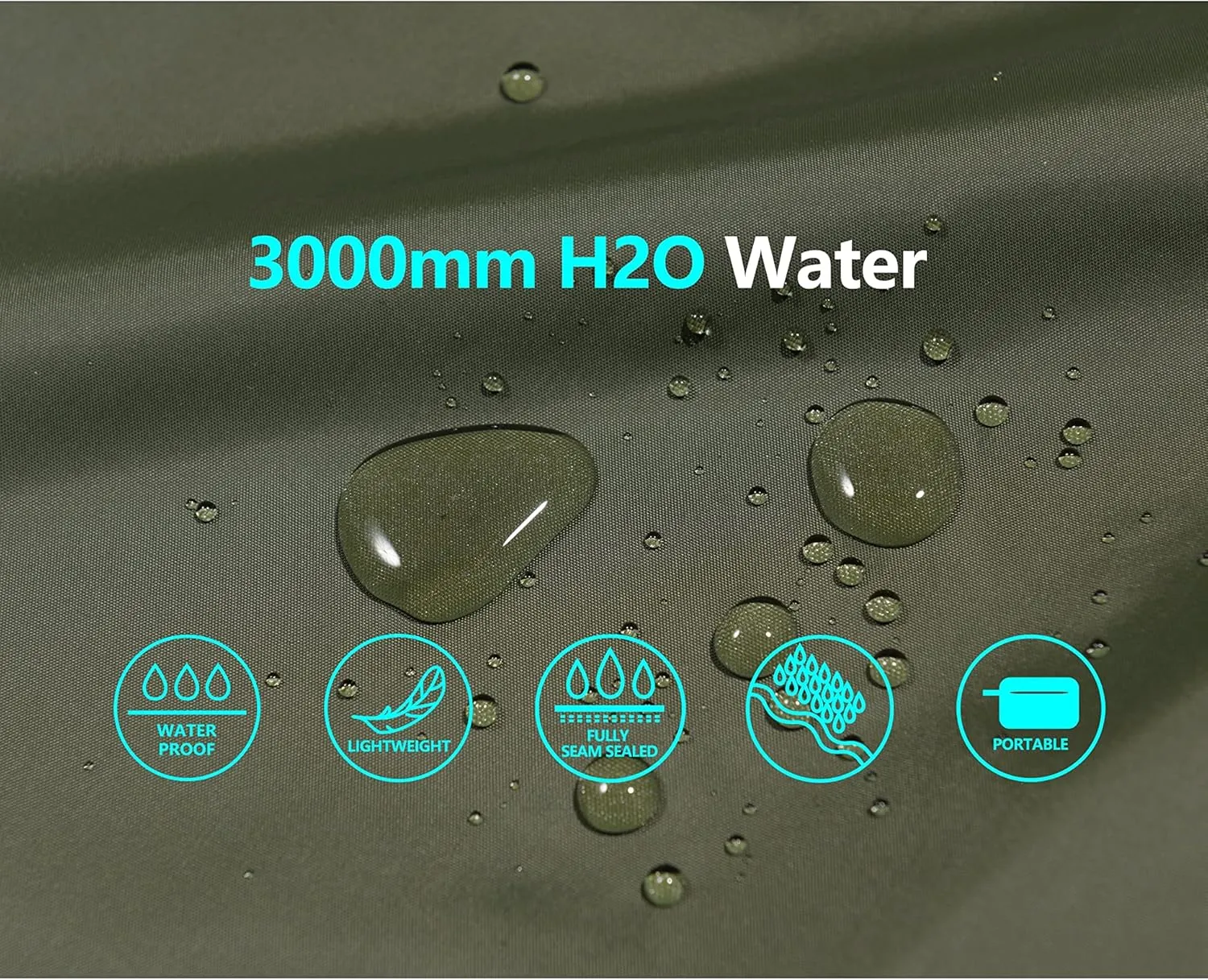 Mapamyumco Men's Rain Pants Packable Waterproof Hiking Pants Windproof Breathable Outdoor Rain Over Pants