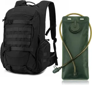 Mardingtop 35L Tactical Backpack with Rain Cover   2.5L Hydration Bladder